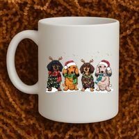 Dachshund Christmas Dog Lover Family Coffee Mug thumb 2