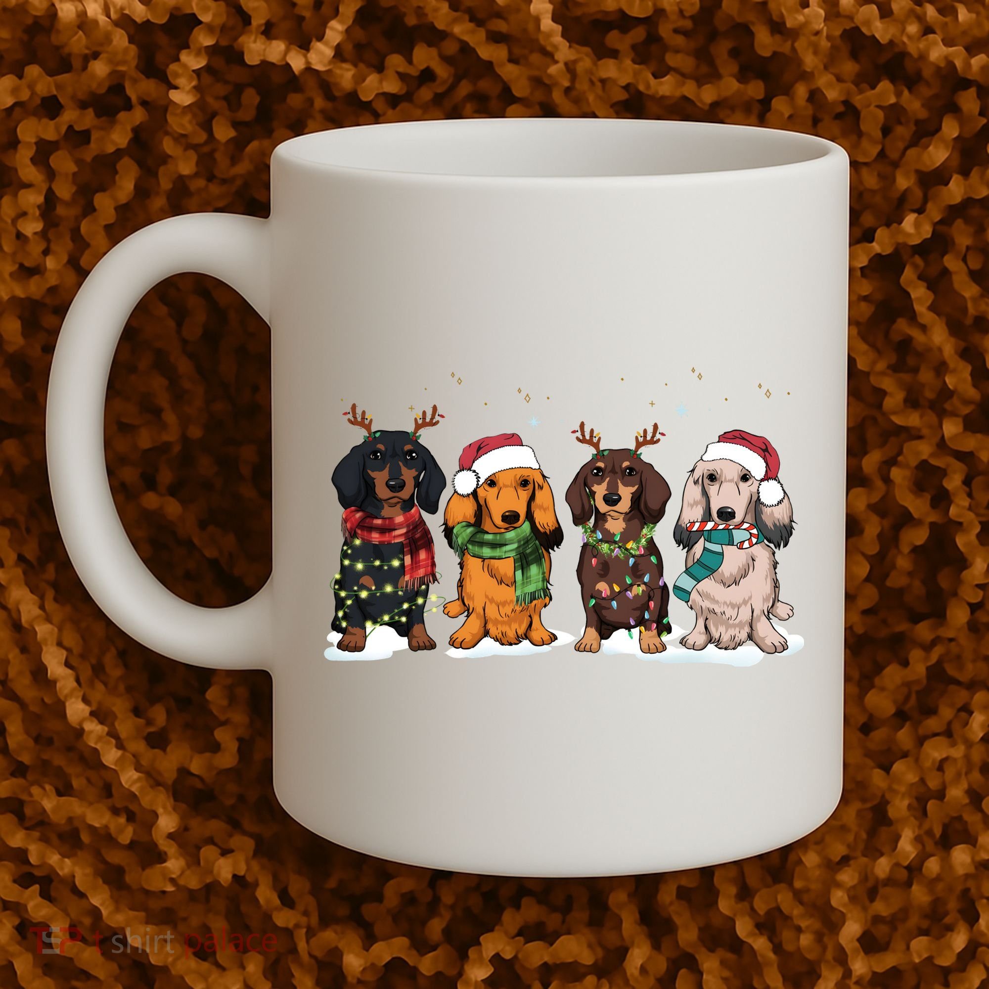 Dachshund Christmas Dog Lover Family Coffee Mug