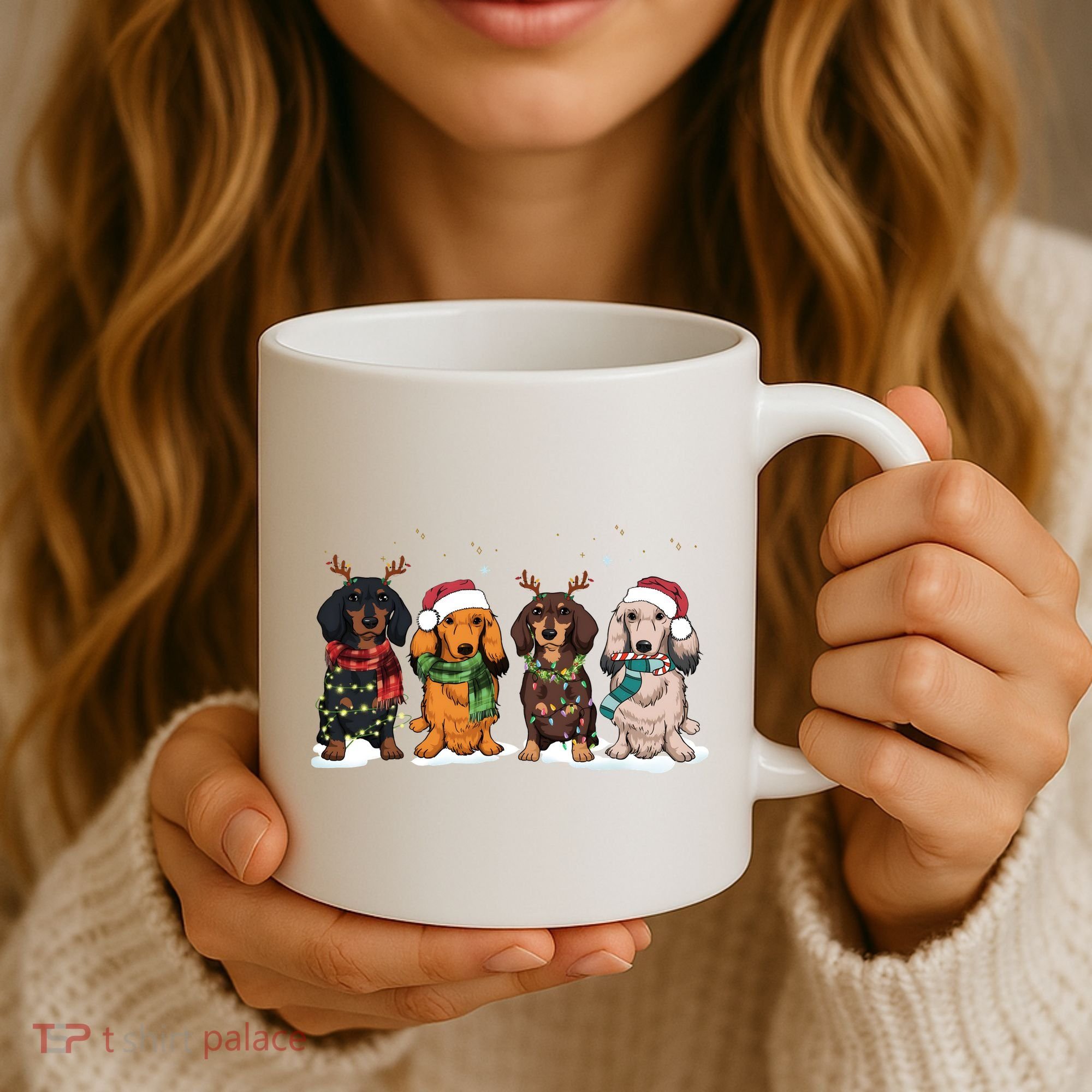 Dachshund Christmas Dog Lover Family Coffee Mug