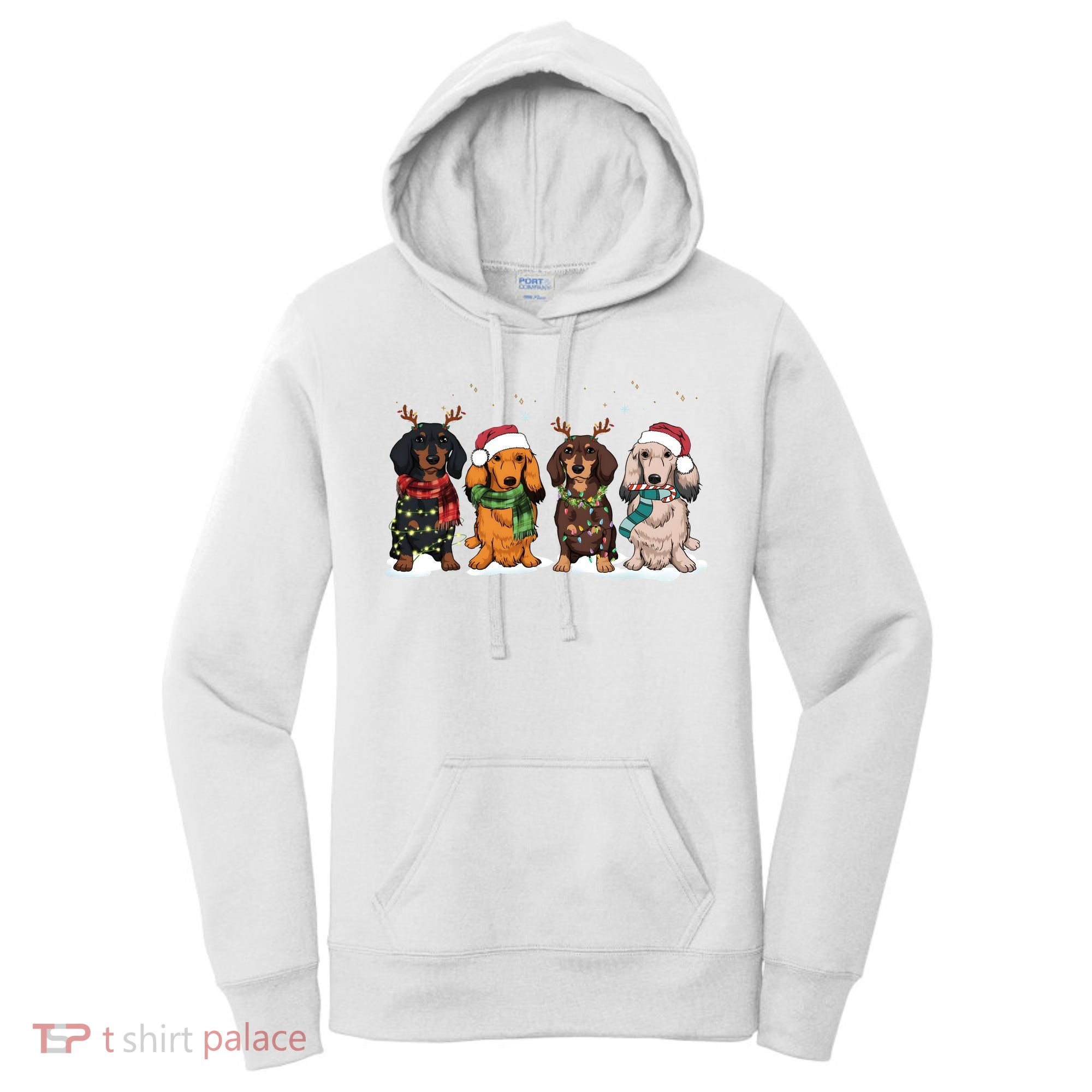 Dachshund Christmas Dog Lover Family Women's Hoodie