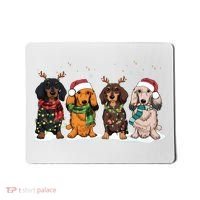 Dachshund Christmas Dog Lover Family Mousepad thumb 0