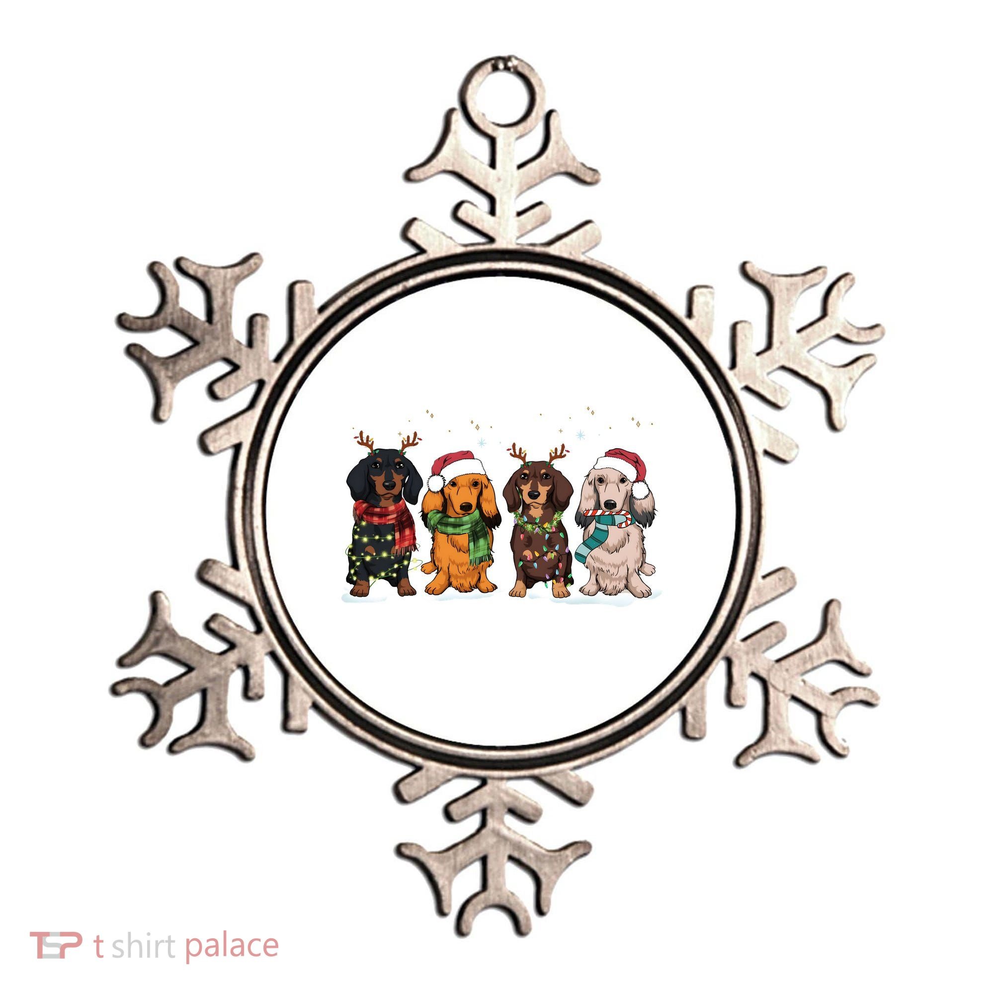 Dachshund Christmas Dog Lover Family Ornament