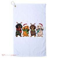 Dachshund Christmas Dog Lover Family Golf Towel thumb 0