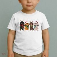 Dachshund Christmas Dog Lover Family Toddler T-Shirt thumb 2