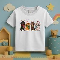 Dachshund Christmas Dog Lover Family Toddler T-Shirt thumb 3