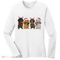 Dachshund Christmas Dog Lover Family Women's Long Sleeve Shirt thumb 0