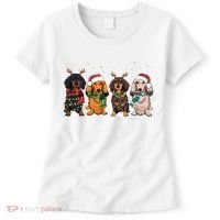 Dachshund Christmas Dog Lover Family Women's T-Shirt thumb 0