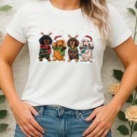 Dachshund Christmas Dog Lover Family Women's T-Shirt thumb 2