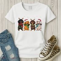 Dachshund Christmas Dog Lover Family Women's T-Shirt thumb 3