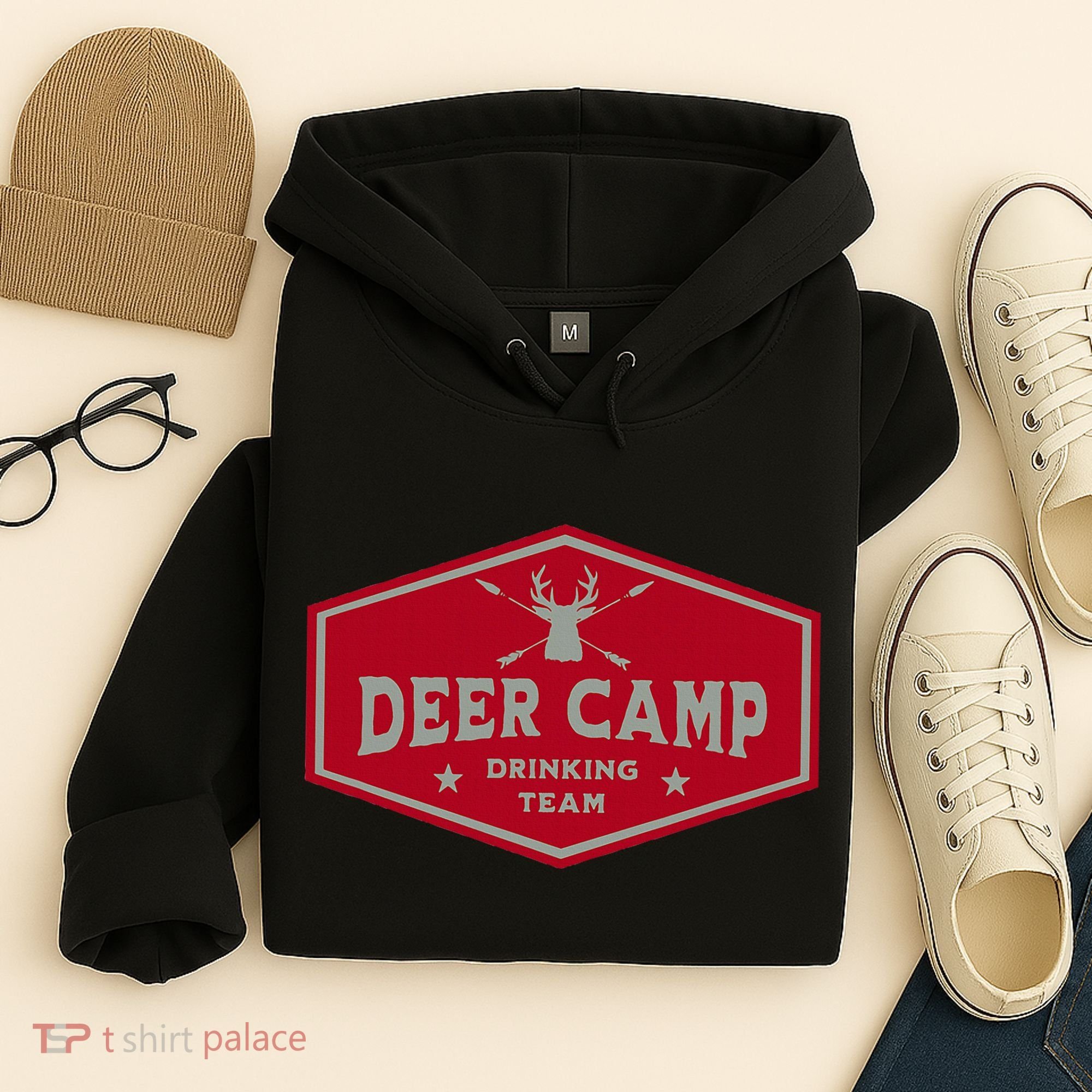 Deer Camp Drinking Team Funny Hunting Hoodie