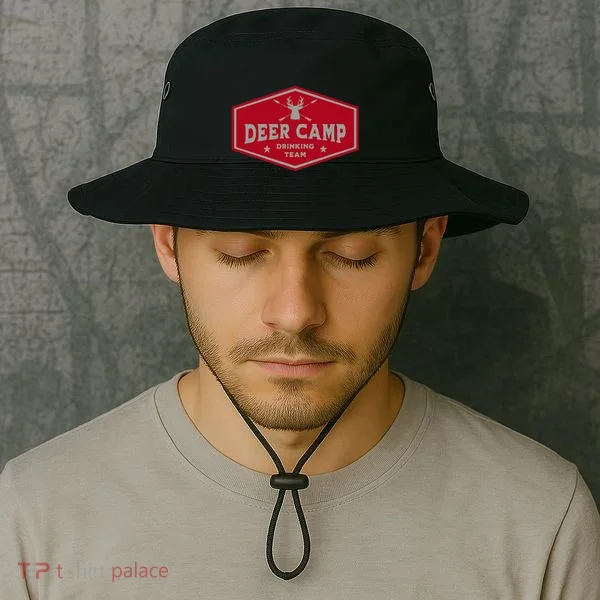 Deer Camp Drinking Team Funny Hunting Bucket Hat