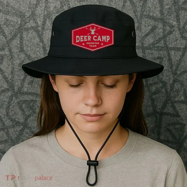 Deer Camp Drinking Team Funny Hunting Bucket Hat