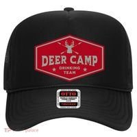 Deer Camp Drinking Team Funny Hunting Hat thumb 0