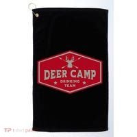 Deer Camp Drinking Team Funny Hunting Golf Towel thumb 0