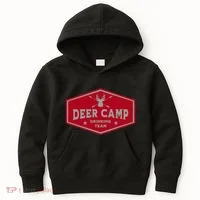 Deer Camp Drinking Team Funny Hunting Kids Hoodie thumb 0