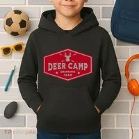 Deer Camp Drinking Team Funny Hunting Kids Hoodie thumb 2