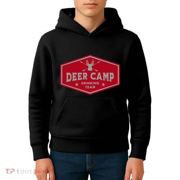 Deer Camp Drinking Team Funny Hunting Kids Hoodie