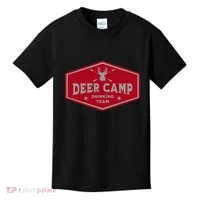 Deer Camp Drinking Team Funny Hunting Kids T-Shirt thumb 0