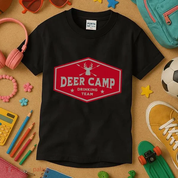 Deer Camp Drinking Team Funny Hunting Kids T-Shirt