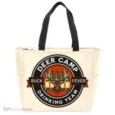 Deer Camp Drinking Team Funny Hunting Tote Bag