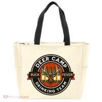 Deer Camp Drinking Team Funny Hunting Tote Bag thumb 0
