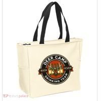 Deer Camp Drinking Team Funny Hunting Tote Bag thumb 2