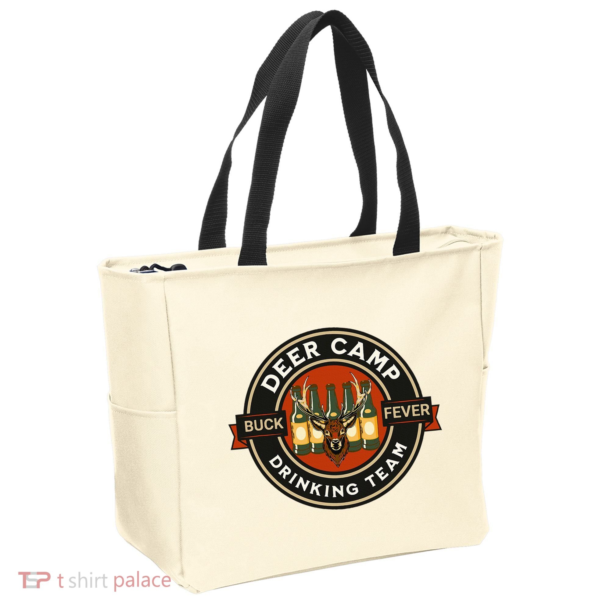 Deer Camp Drinking Team Funny Hunting Tote Bag