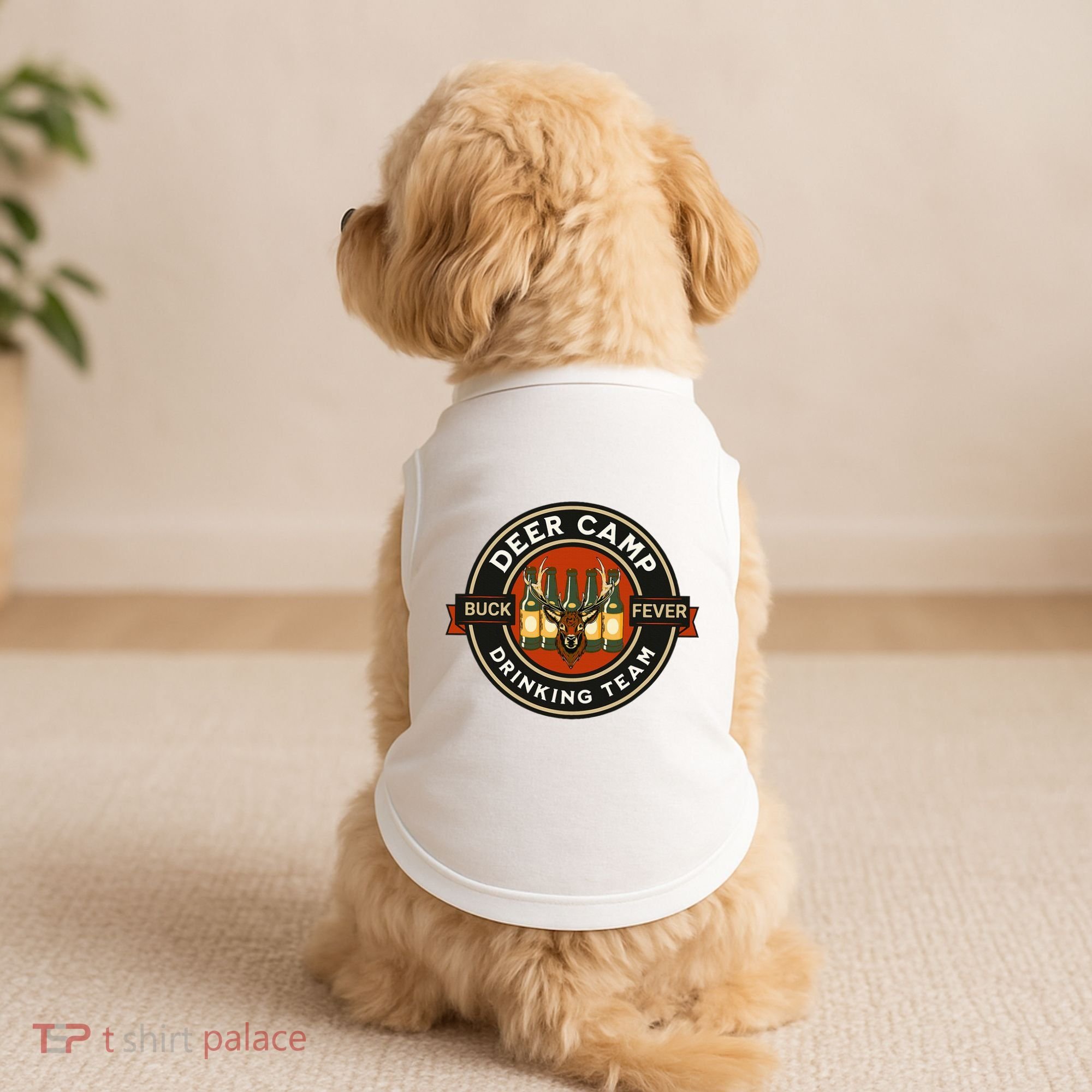 Deer Camp Drinking Team Funny Hunting Doggie Tank