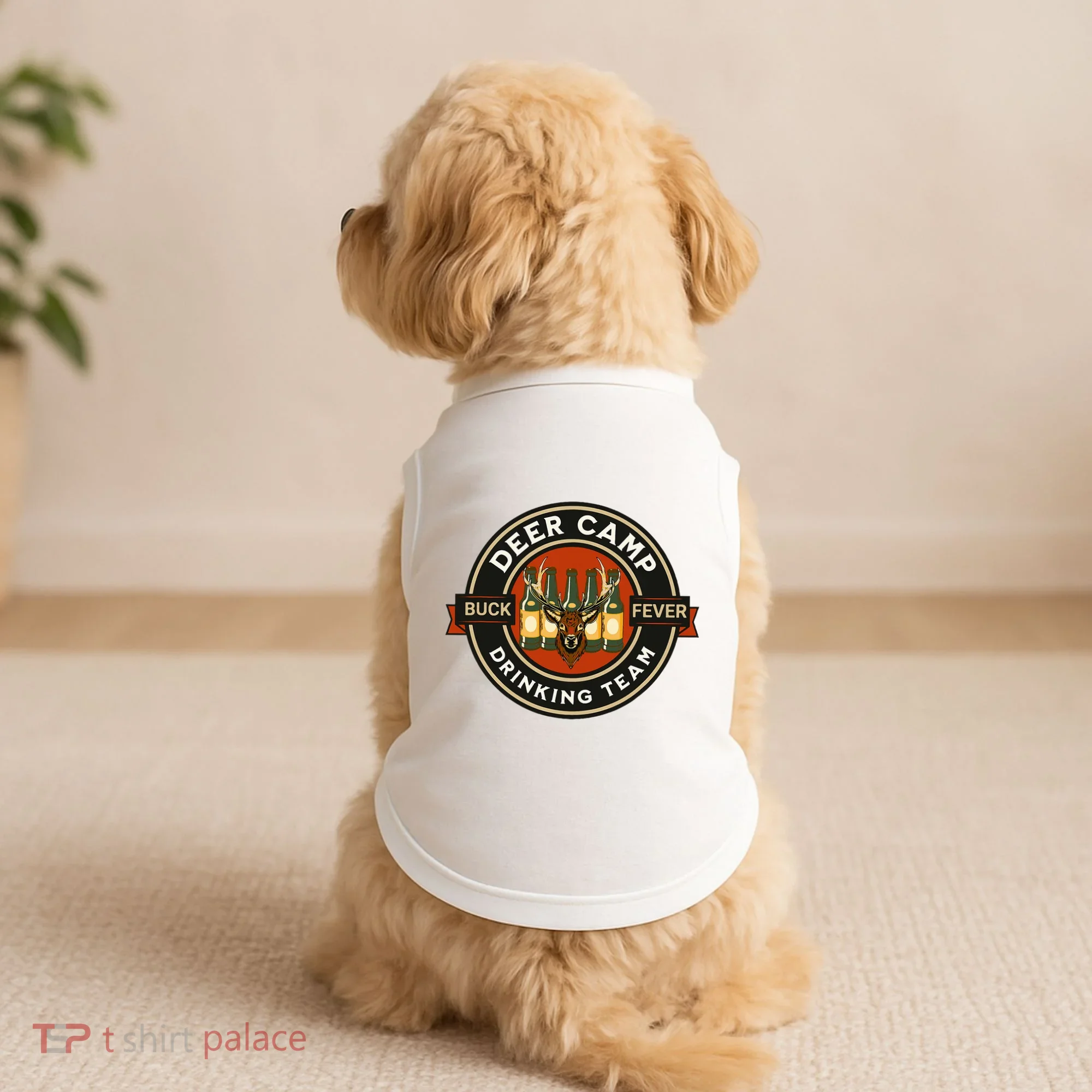 Deer Camp Drinking Team Funny Hunting Doggie Tank