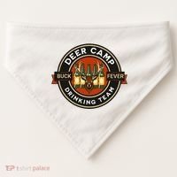 Deer Camp Drinking Team Funny Hunting USA-Made Doggie Bandana thumb 0
