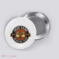 Deer Camp Drinking Team Funny Hunting Button thumb 0