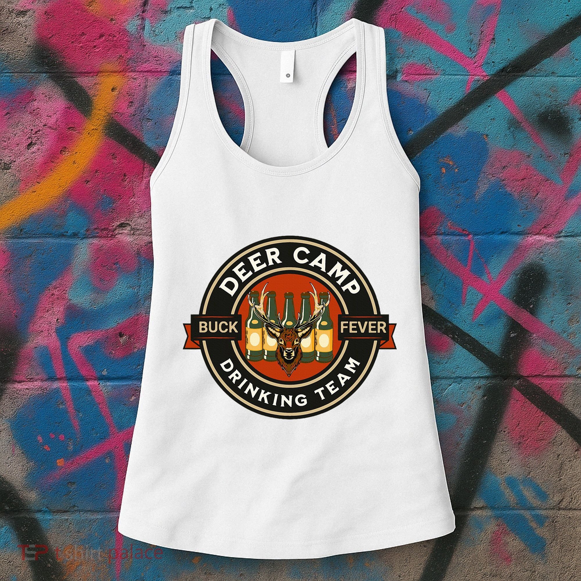 Deer Camp Drinking Team Funny Hunting Women's Tank Top
