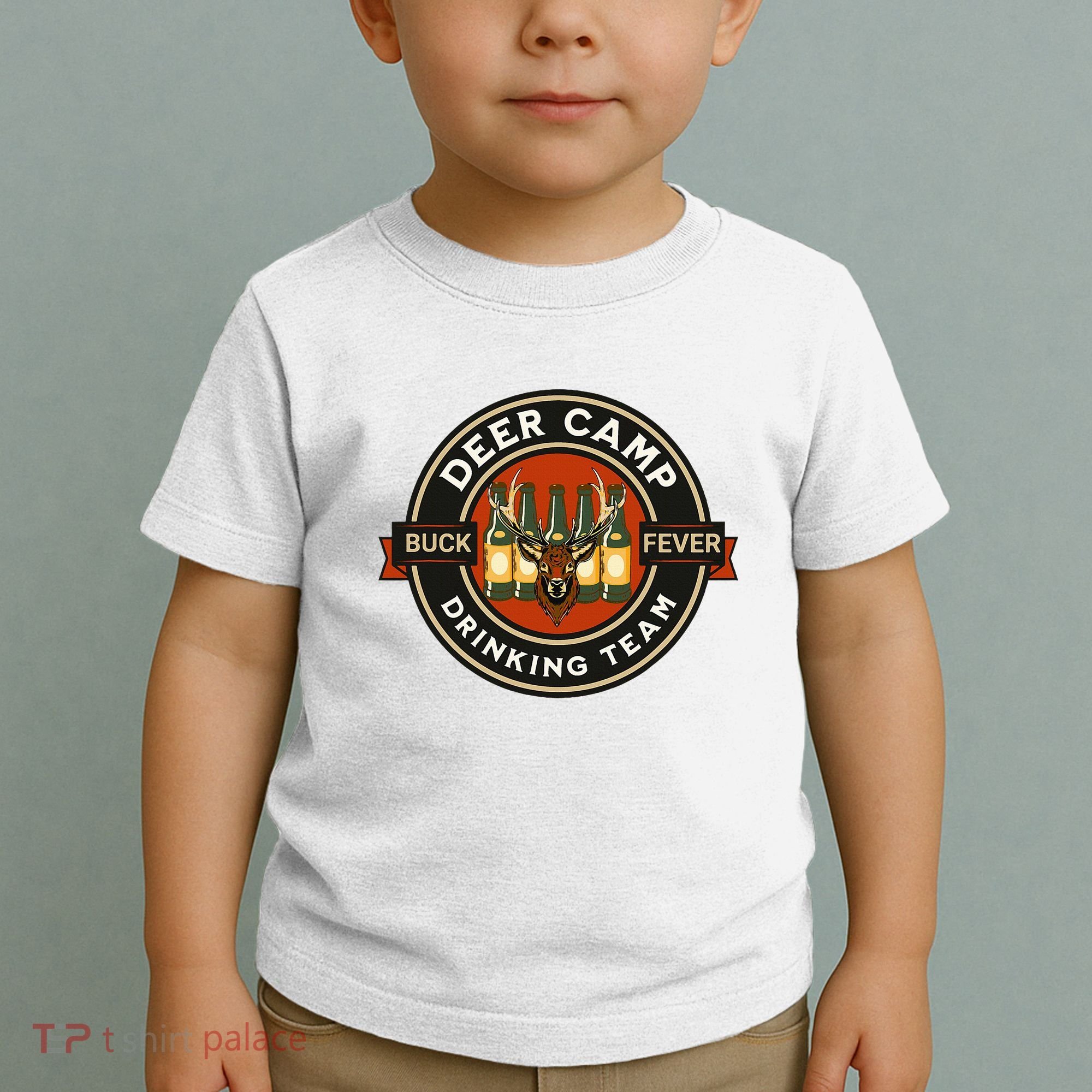 Deer Camp Drinking Team Funny Hunting Toddler T-Shirt