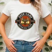 Deer Camp Drinking Team Funny Hunting Women's T-Shirt thumb 2