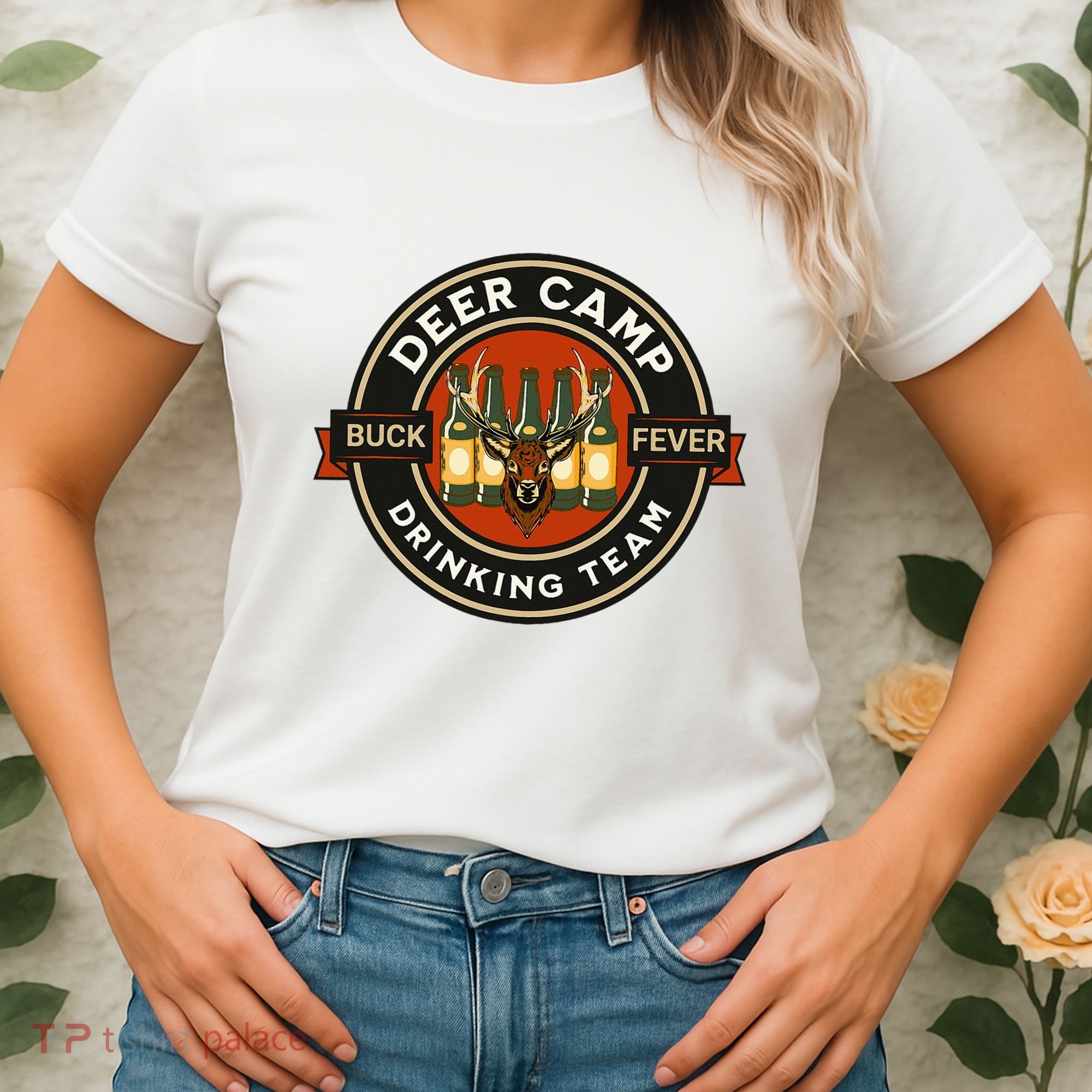 Deer Camp Drinking Team Funny Hunting Women's T-Shirt