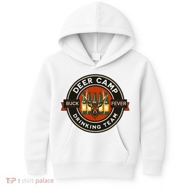 Deer Camp Drinking Team Funny Hunting Kids Hoodie