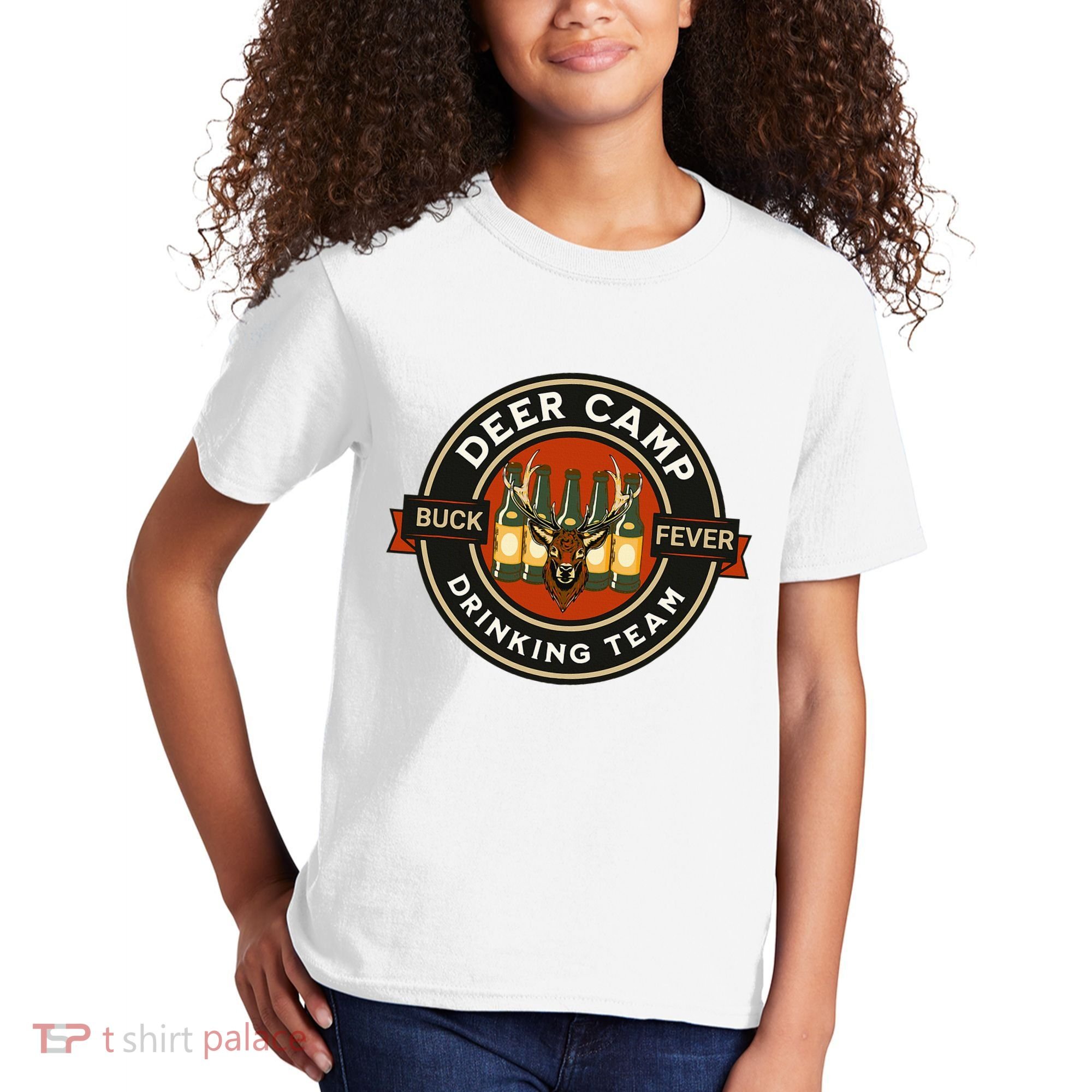 Deer Camp Drinking Team Funny Hunting Kids T-Shirt
