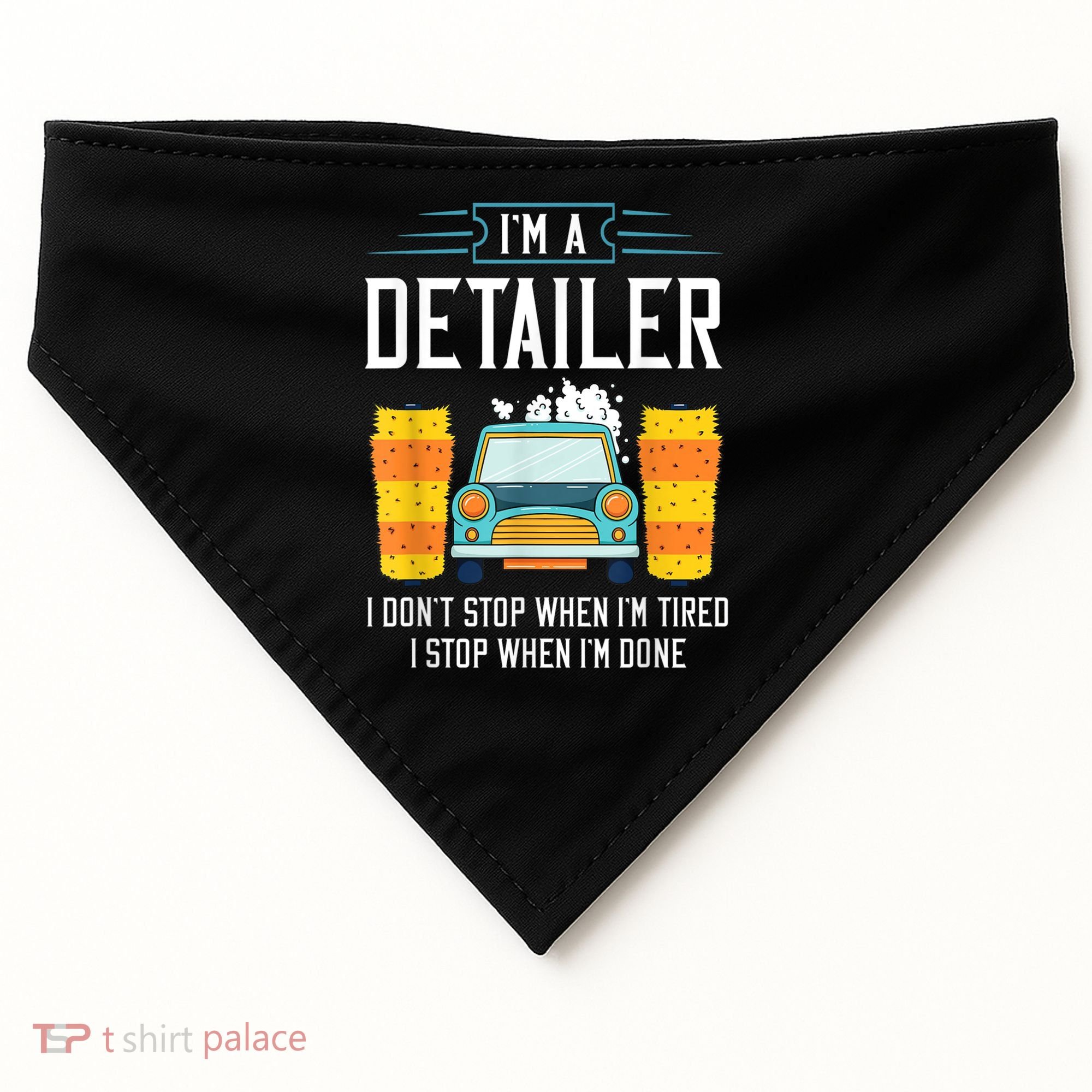 Detailer Car Detailing Car Wash USA-Made Doggie Bandana
