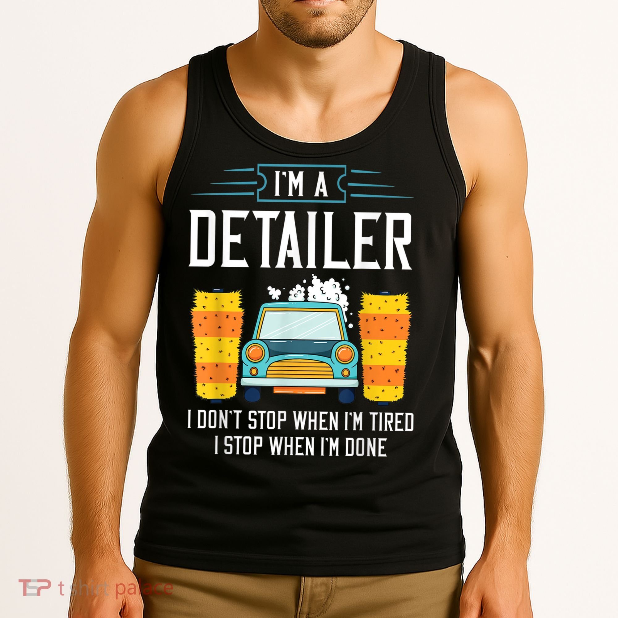 Detailer Car Detailing Car Wash Tank Top