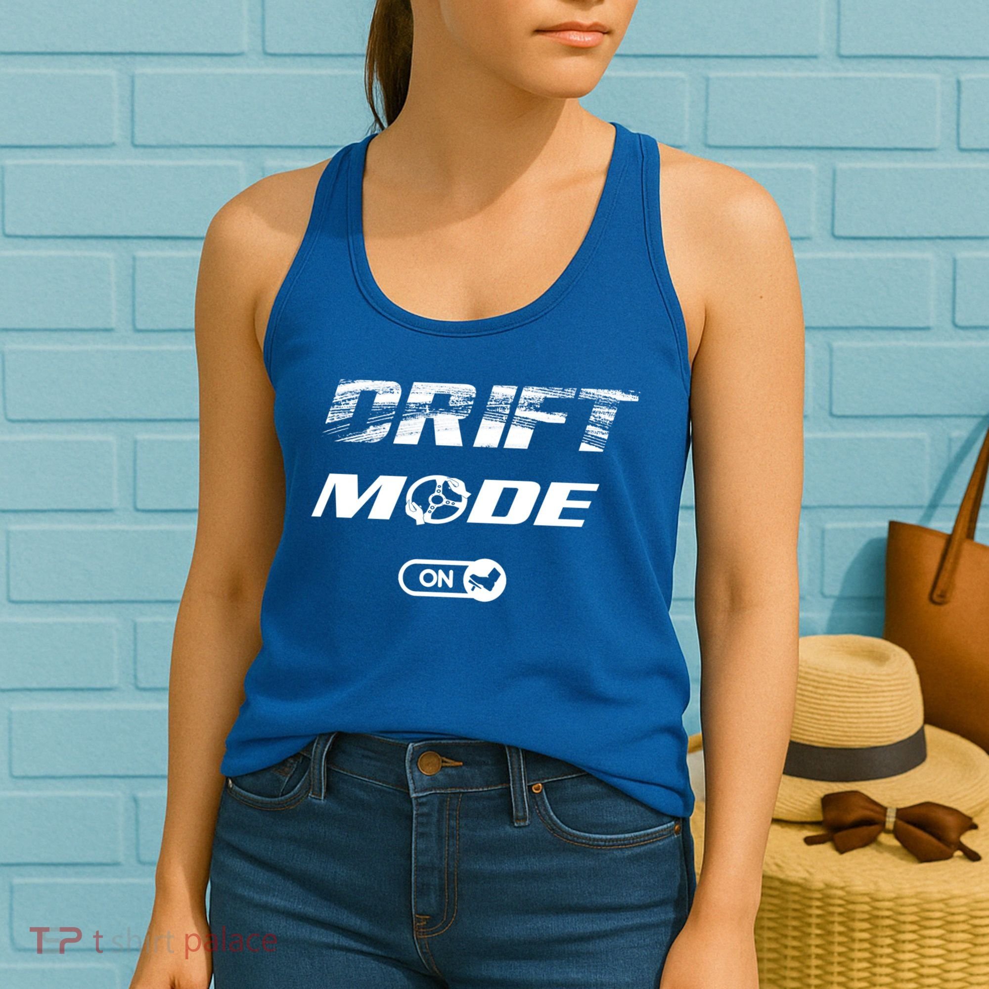 Drifting Cars Drift Mode On Auto Racing Mechanic Cool Gift Women's Tank Top