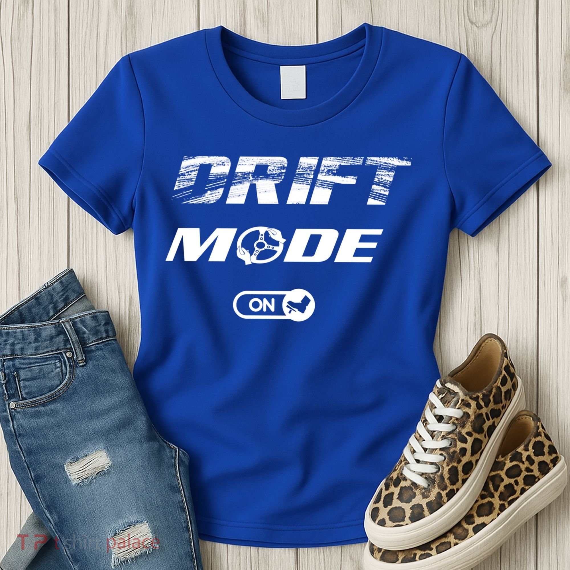 Drifting Cars Drift Mode On Auto Racing Mechanic Cool Gift Women's T-Shirt