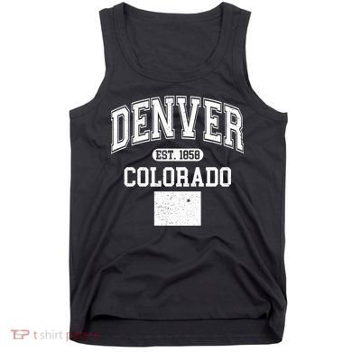 Denver Colorado Est 1858 Varsity Tank Top