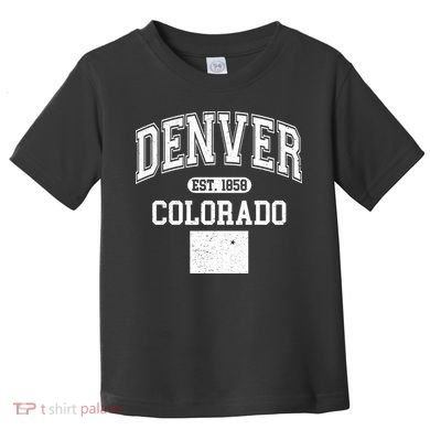 Denver Colorado Est 1858 Varsity Toddler T-Shirt