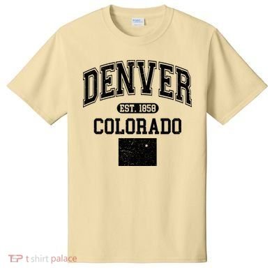 Denver Colorado Est 1858 Varsity T-Shirt