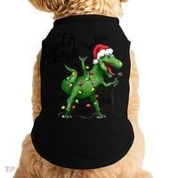 Dinosaur Christmas Fa Ra Rawr Tree Rex Xmas Dino Gift Doggie Tank thumb 0