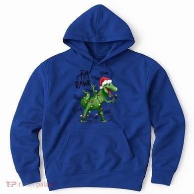 Dinosaur Christmas Fa Ra Rawr Tree Rex Xmas Dino Gift Hoodie