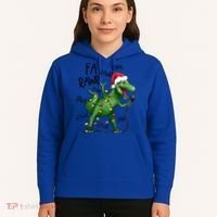 Dinosaur Christmas Fa Ra Rawr Tree Rex Xmas Dino Gift Hoodie thumb 5