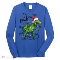 Dinosaur Christmas Fa Ra Rawr Tree Rex Xmas Dino Gift Long Sleeve Shirt thumb 0