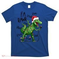Dinosaur Christmas Fa Ra Rawr Tree Rex Xmas Dino Gift T-Shirt thumb 0