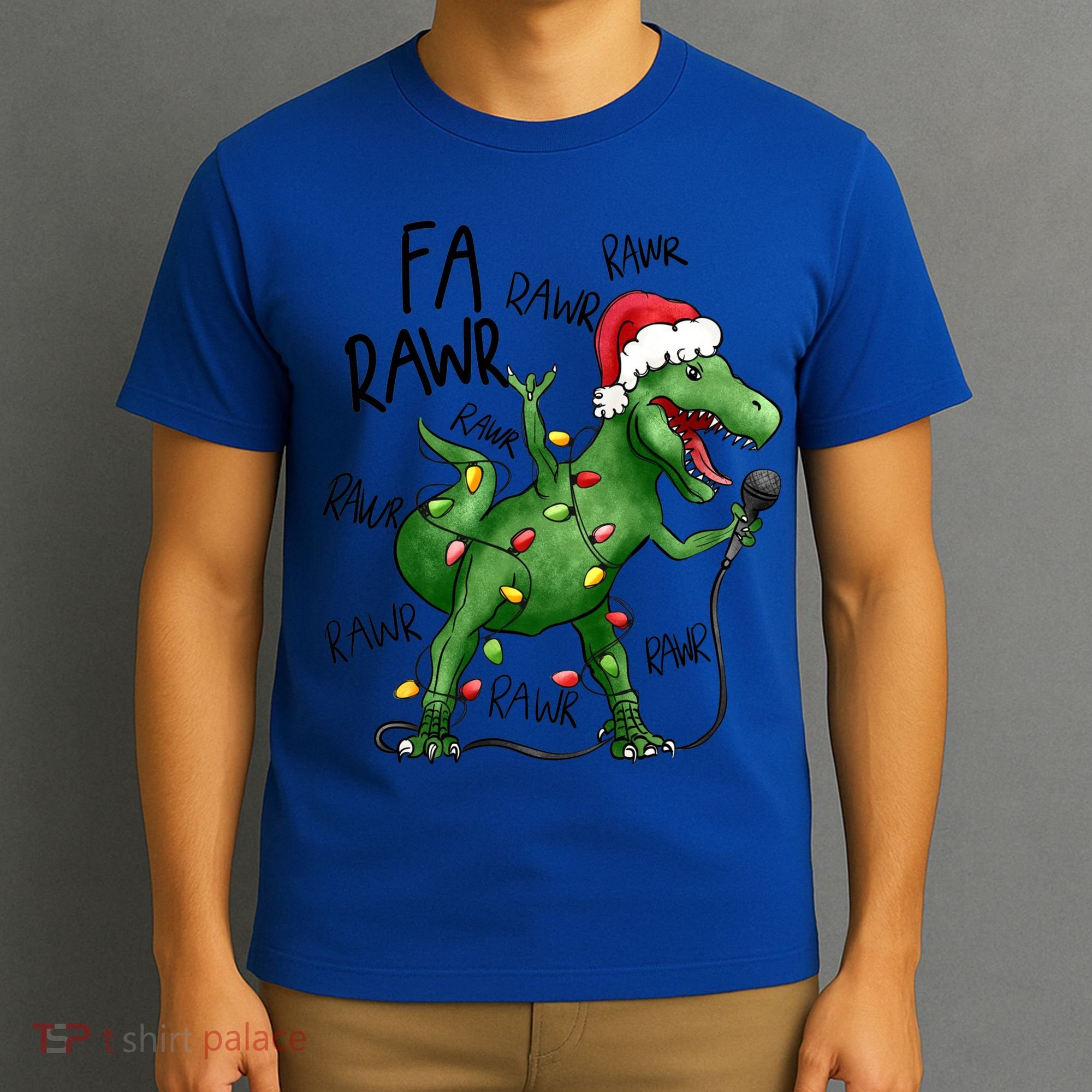Dinosaur Christmas Fa Ra Rawr Tree Rex Xmas Dino Gift T-Shirt